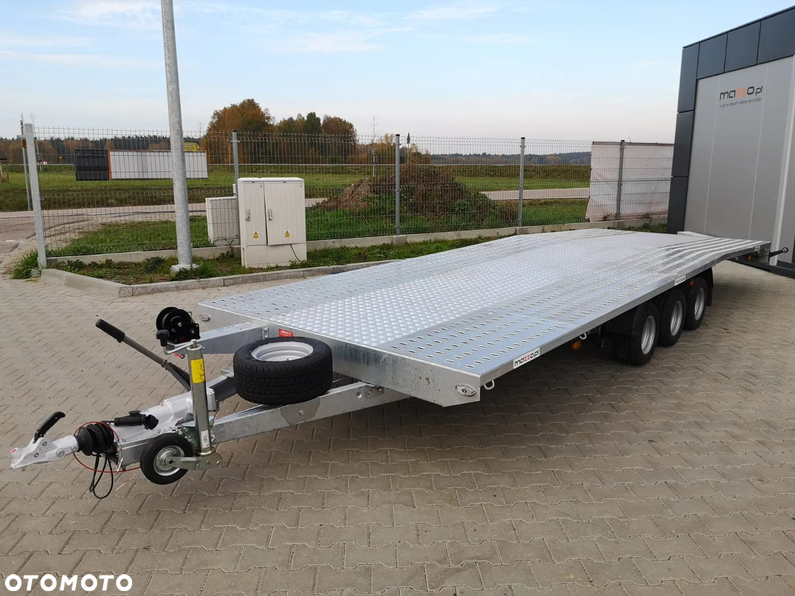 Boro Laweta 600x210cm DMC 3500 kg IDEALNA POD BUSY koło zapasowe, wciągarka i AMORTYZATORY - 8