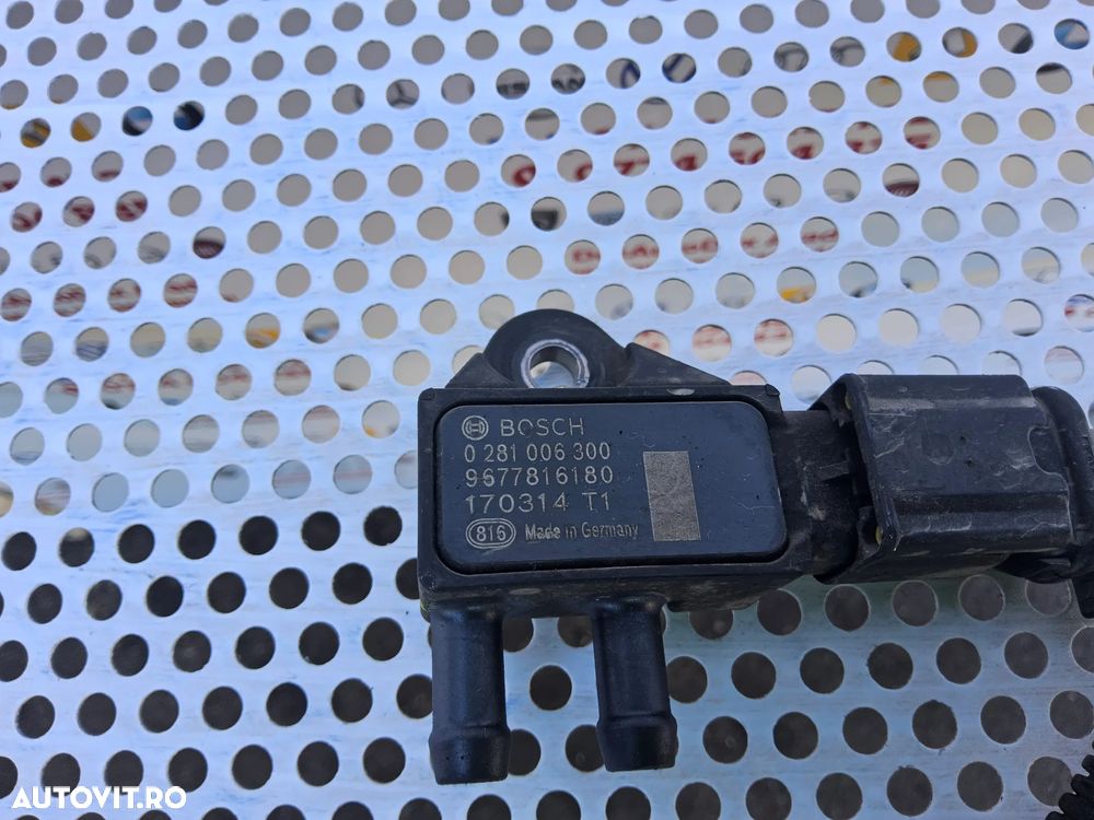 Senzor presiune filtru particule Peugeot 3008 cod 9677816180 308 1.6 Citroen Opel Senzor gaze evacuare - 1