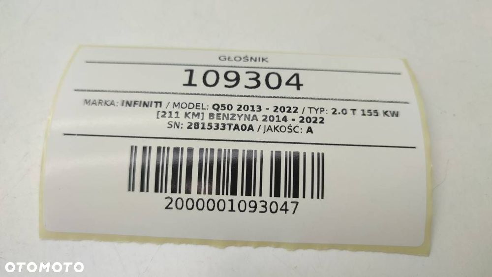 GŁOŚNIK BOSE 5635052700 281533TA0A INFINITI Q50 BOSE - 4