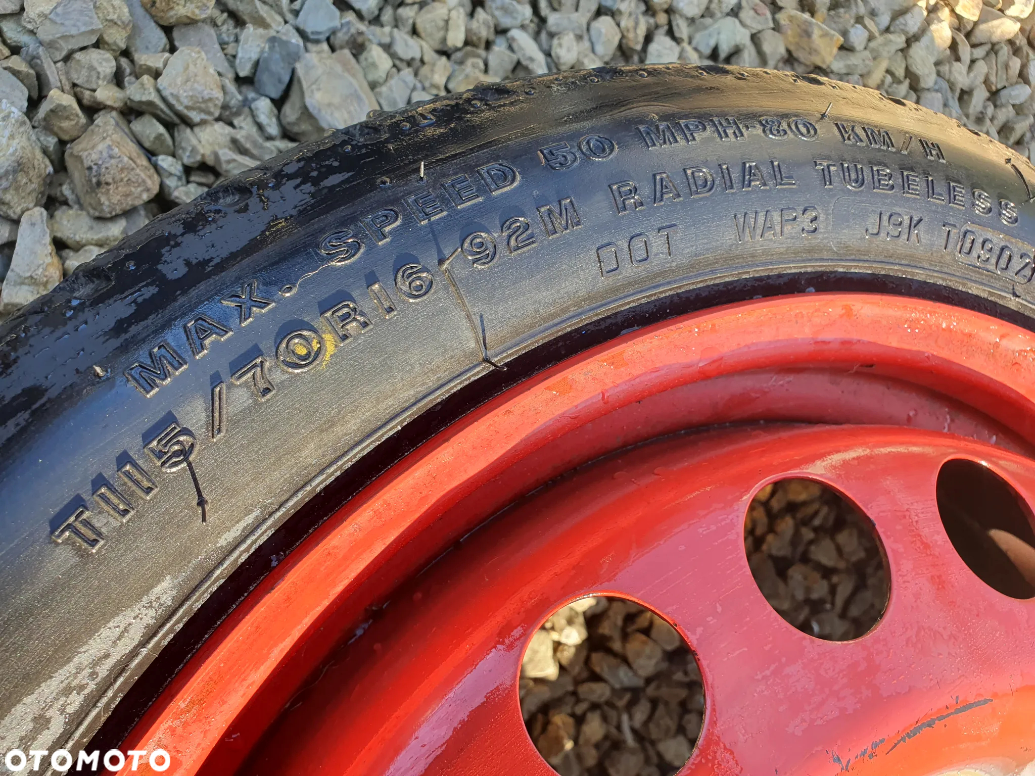 OPEL ORYGINALNE KOŁO 16 DOJAZDOWE ZAPASOWE DOJAZDÓWKA 16" 2160115 FIRESTONE 115/70/R16 5X110 ASTRA H VECTRA C - 3