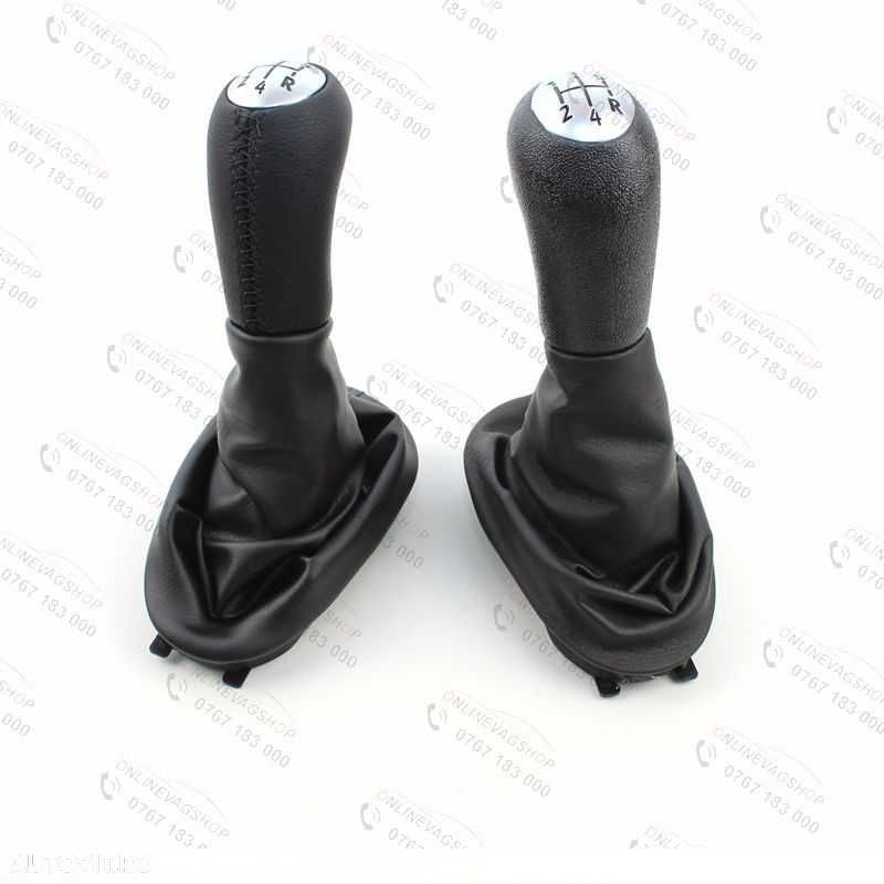 Nuca piele + manson schimbator Dacia Logan 2004-2012, Renault Clio 2 - 10