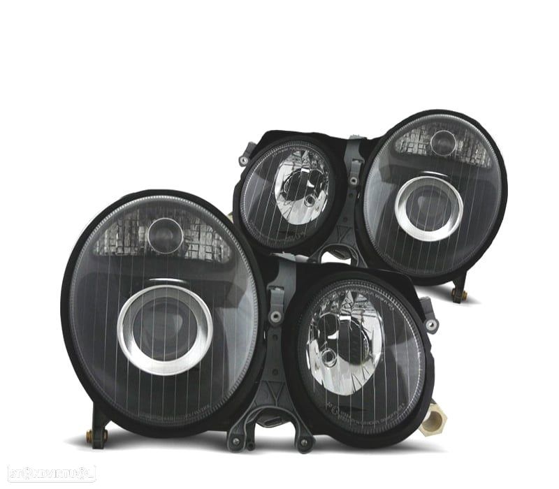 FARÓIS PROJETOR PARA MERCEDES E W210 99-02 VIDRO LISO - 1