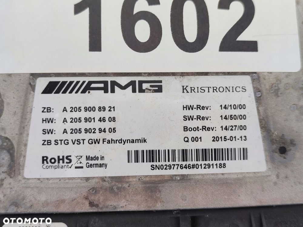 MERCEDES C KLASA W 205 C63 AMG MODUŁ STEROWNIK - 2