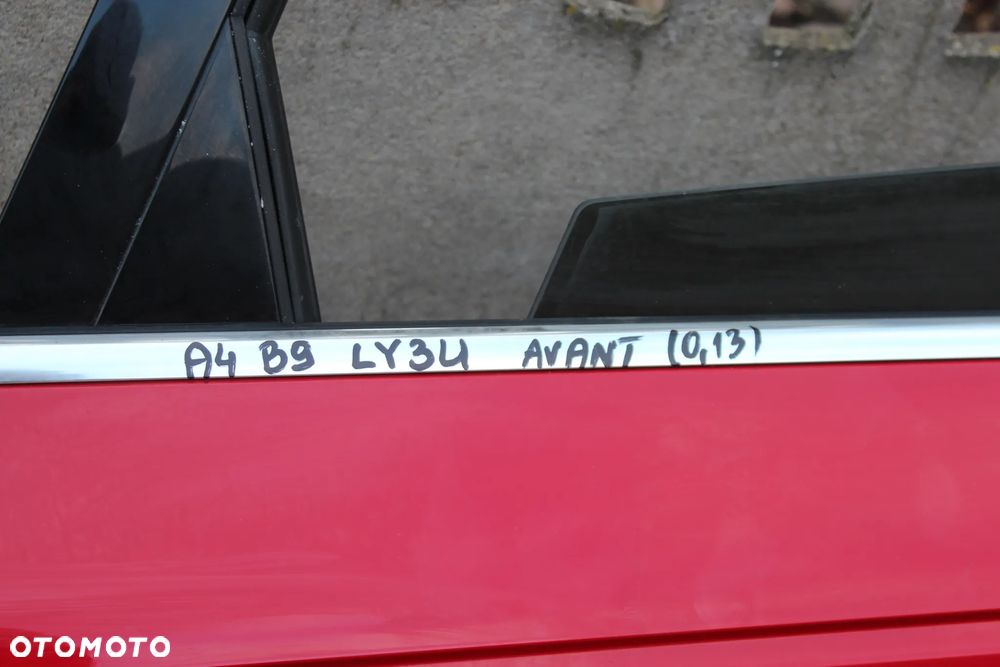 DRZWI TYLNE PRAWE AUDI A4 B9 AVANT LY3U 2017 - 18