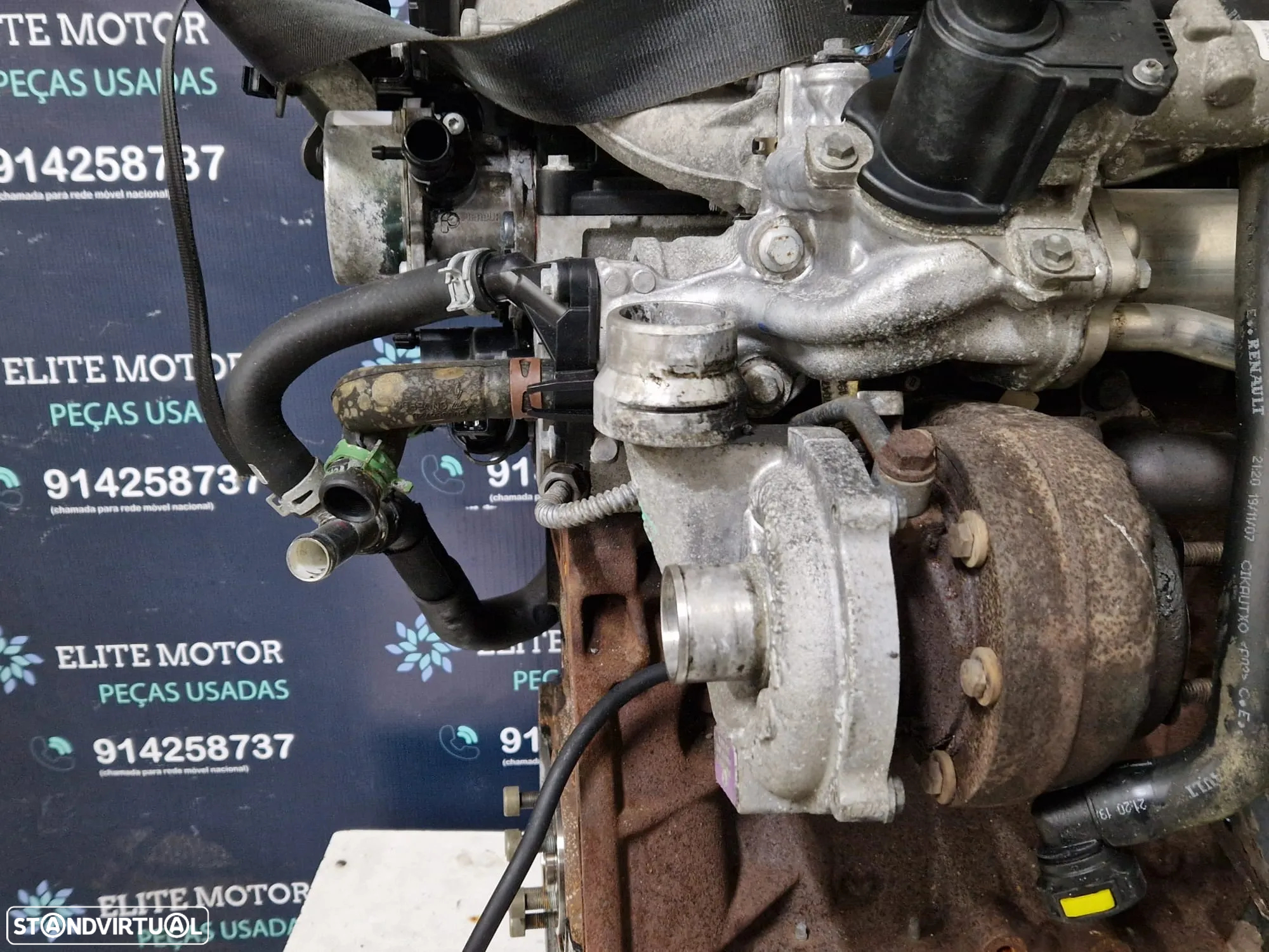Motor usado K9KH282 NISSAN QASHQAI 1.5 DCI 106CV K9K282 NOTE - 9