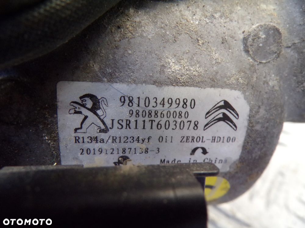 POMPA KOMPRESOR KLIMATYZACJI PEUGEOT 2008 I  CITROEN 1.2 THP 9810349980 - 4