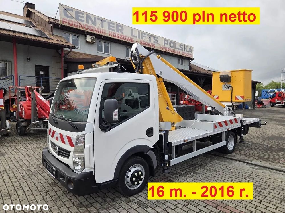 Nissan Cabstar NT400 podnośnik koszowy 25 m 24 m 22 m 21 m 20 m 18 m 17 m - 18