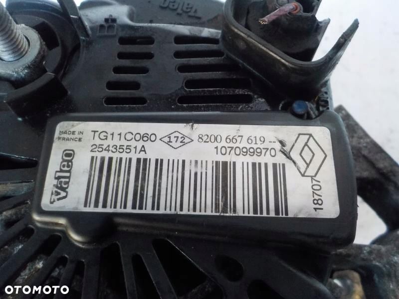 ALTERNATOR RENAULT SCENIC II 1.6 16V 8200667619 TG11C060 - 3