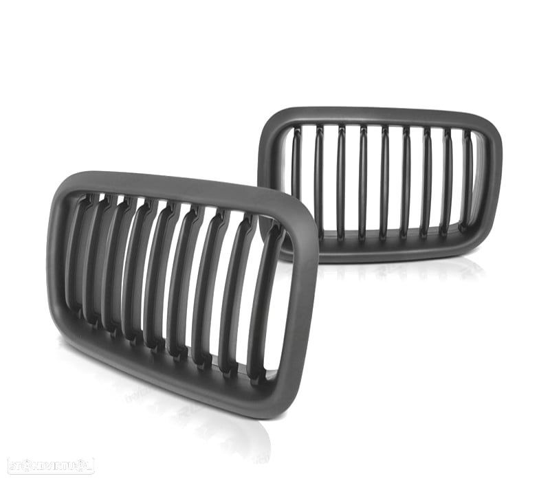GRELHAS FRONTAIS BMW E36 91-96 LOOK M PRETAS - 2