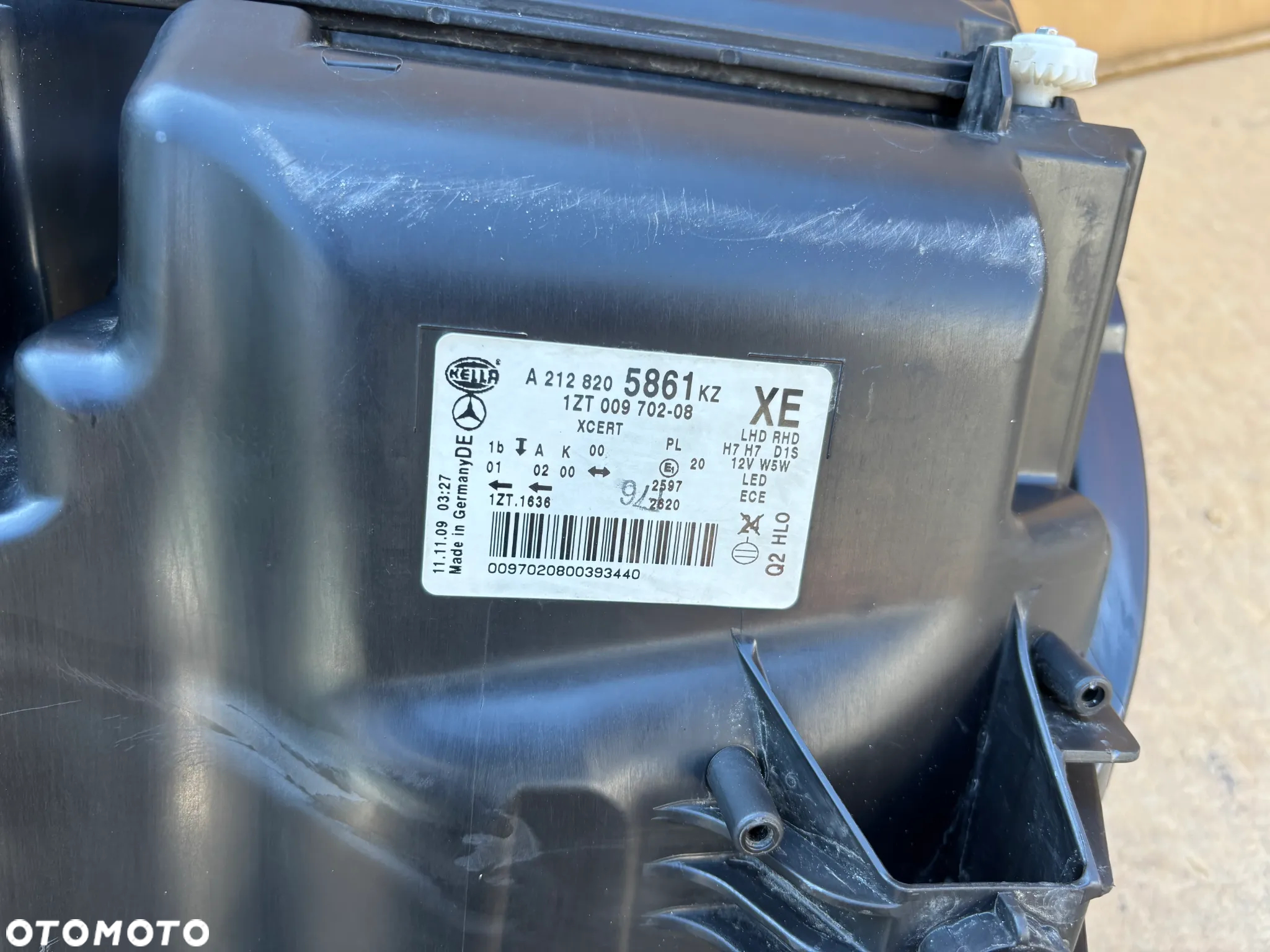 Oryginalna Lampa Przednia Prawa Mercedes E Klasa W212 Bi Xenon Skrętny Europa Cała Ładna a2128205861KZ a2128205861 - 9