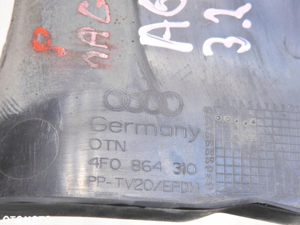 OSŁONA MAGLOWNICY PRAWA AUDI A6 C6 3.2 FSI 4F0864310 - 4