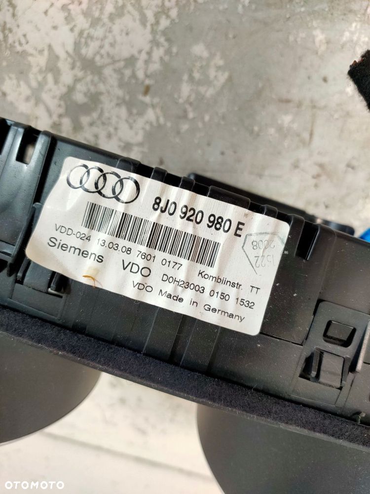prędkościomierz licznik w milach audi tt 8j 8j0920980e - 4