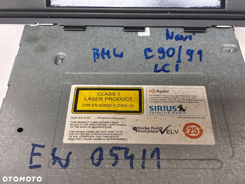 BMW 3 RADIO NAVI NAWIGACJA WYŚWIETLACZ 9211970 922634701 - 2