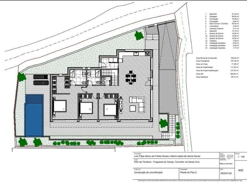 Moradia T3 Térrea de Luxo com Piscina e Vista Definitiva – Caniço - Grande imagem: 5/12