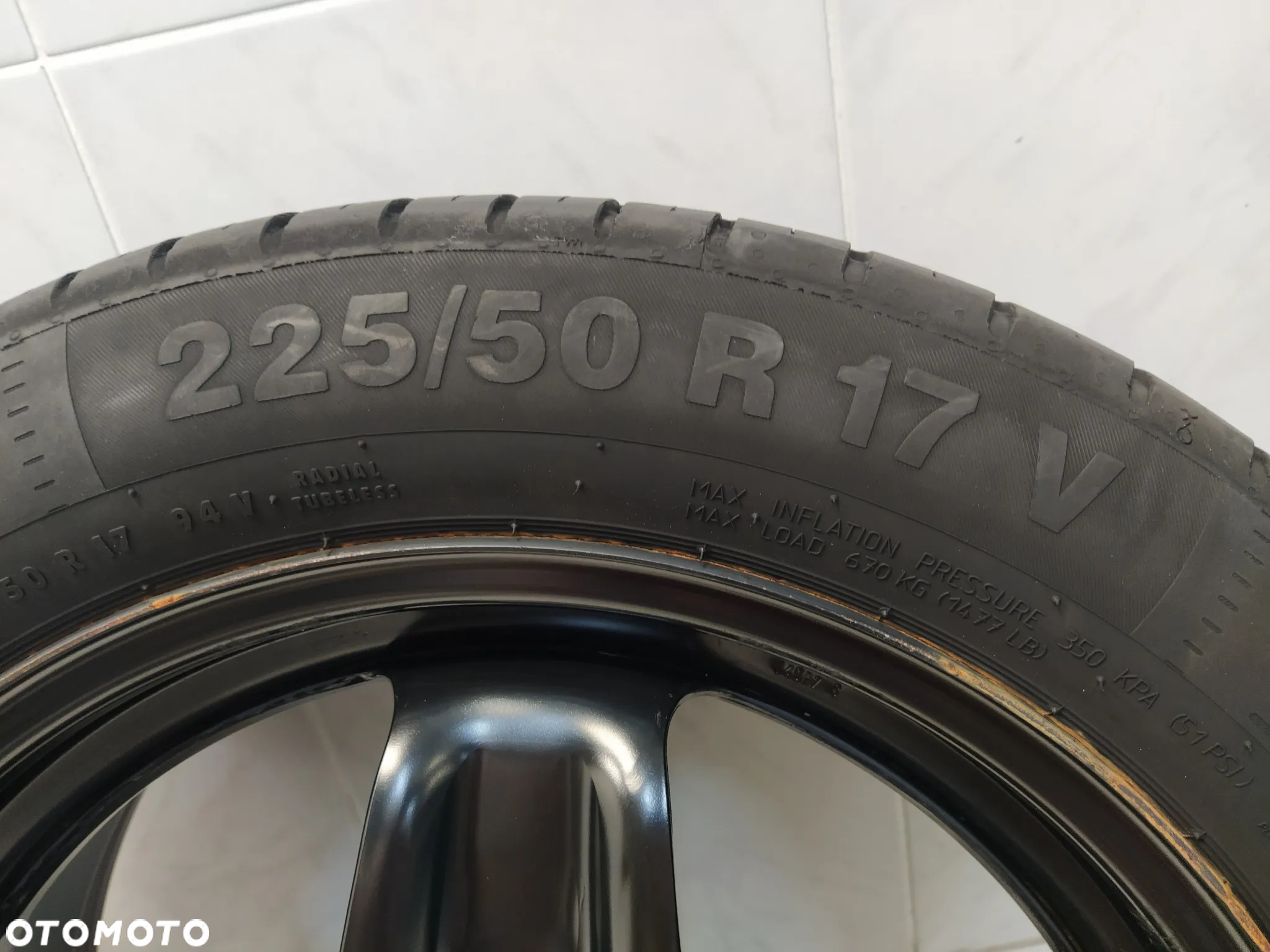 OPEL ASTRA J INSIGNIA 7X17 FELGI STALOWE R17 5X115 ET44 OPONY CONTINENTAL 225/50 KOŁA KOŁPAKI KOMPLET ORYGINAŁ - 17