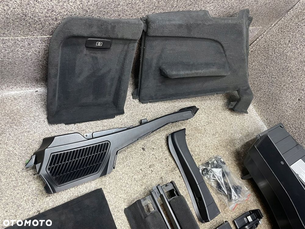 Wnetrze tapicerka boczki podloga bagaznika czarna BMW X5 E70 7 osob - 6