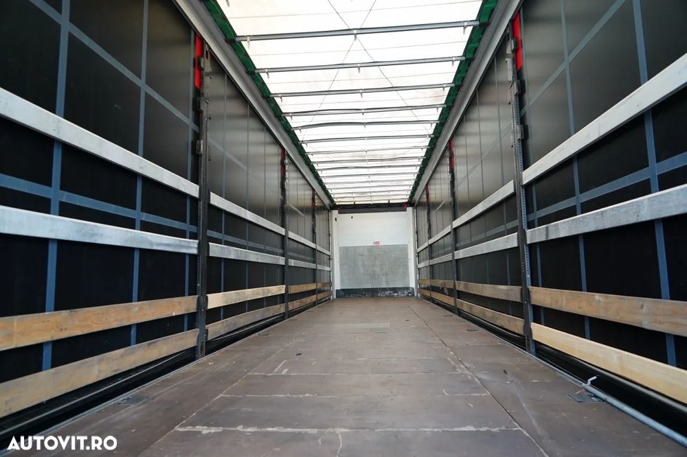 Wielton CORTINĂ STANDARD / REMORCA DIN OȚEL - 9 M / AXĂ CULISANTĂ / SAF / ACOPERIȘ CULISANT / - 15