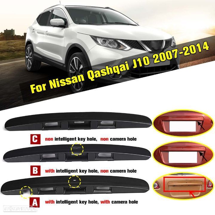Puxador porta da mala Nissan Qashqai  J10 2006-2014  NOVO - 1