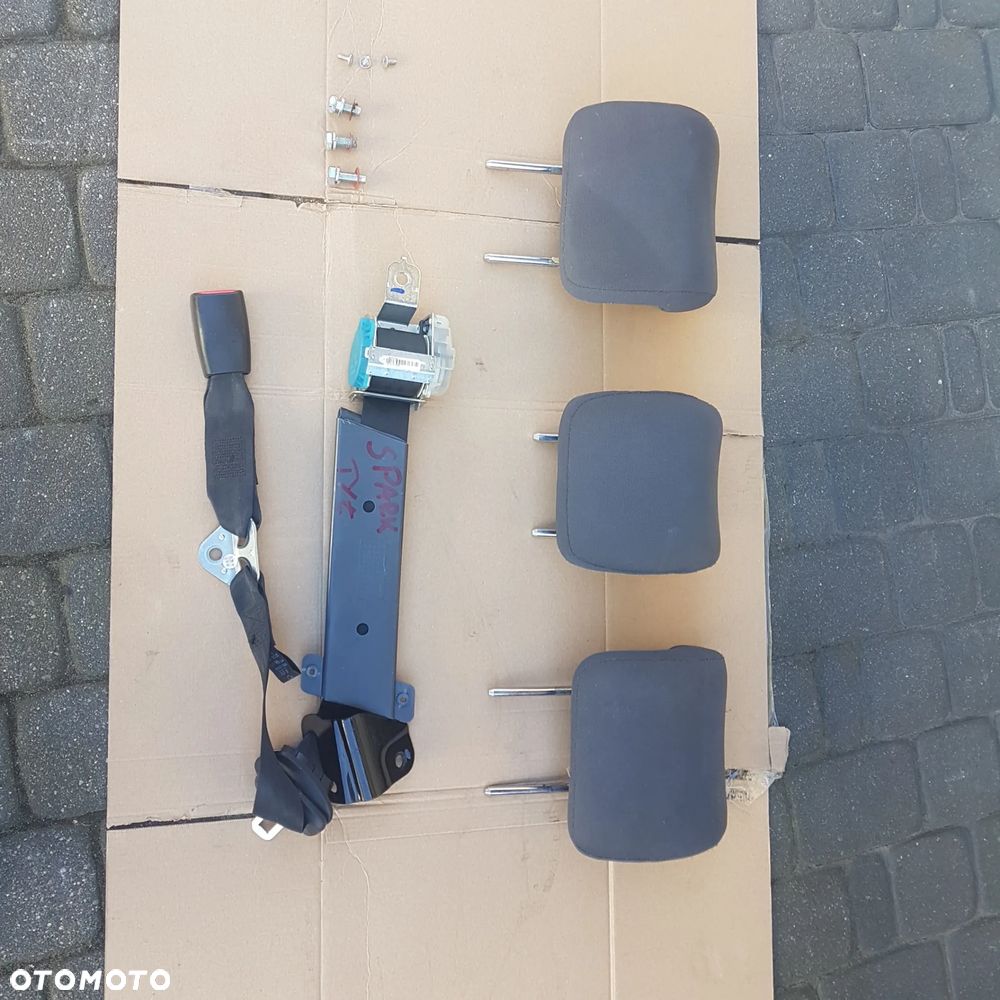 PAS PASY ZAPIECIE tylne zagłówek zagłówki z fotela daewoo spark m150 - 1