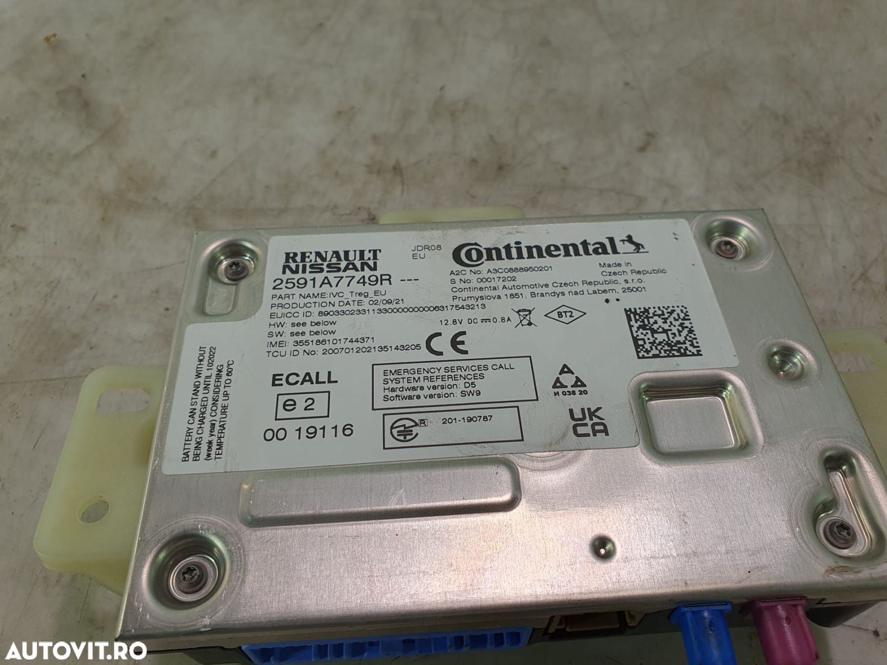 Amplificator sunet 2591a7749r Renault Trafic 3 [facelift] [2019 - 202 - 3
