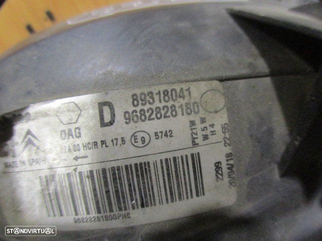 Farol 9682828180 PEUGEOT PARTNER  2018 1.6 BLUEHDI 100CV ???? CINZA DRT H4 ORIGINAL - 3