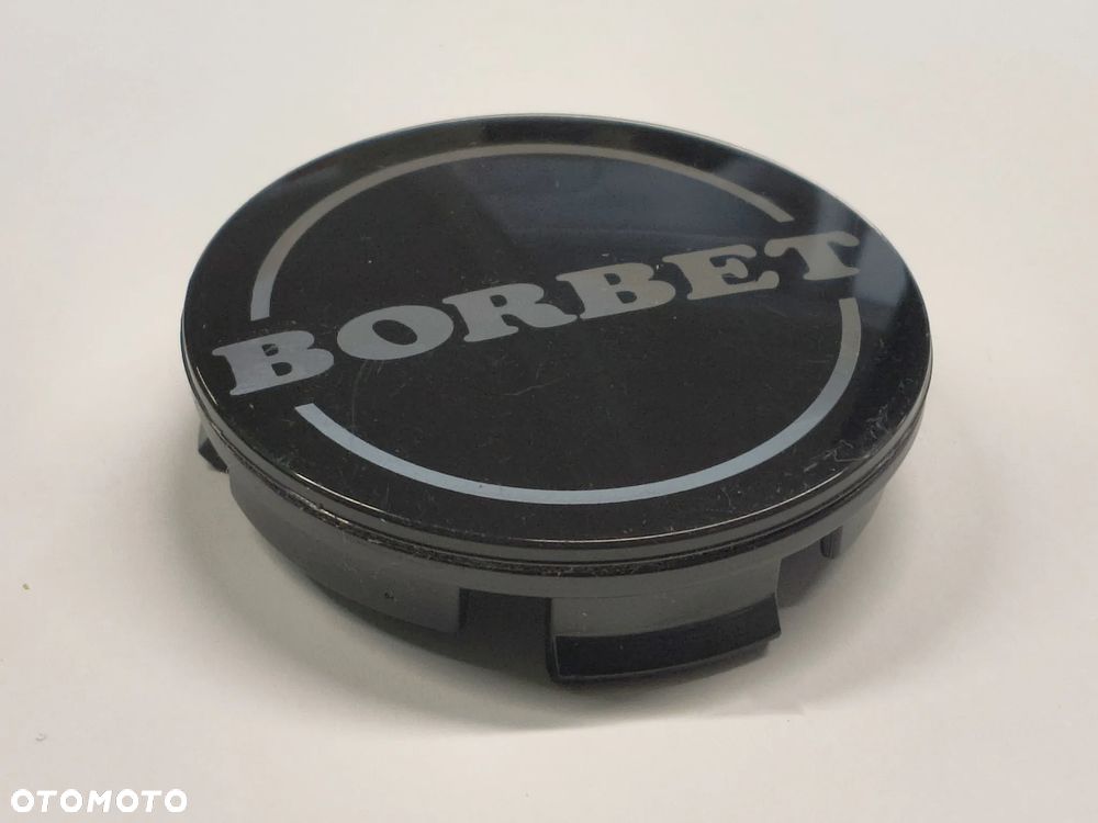 BORBET 56mm Dekielki Emblematy Znaczki Czarne 74404 zaślepki do alufelg - 1