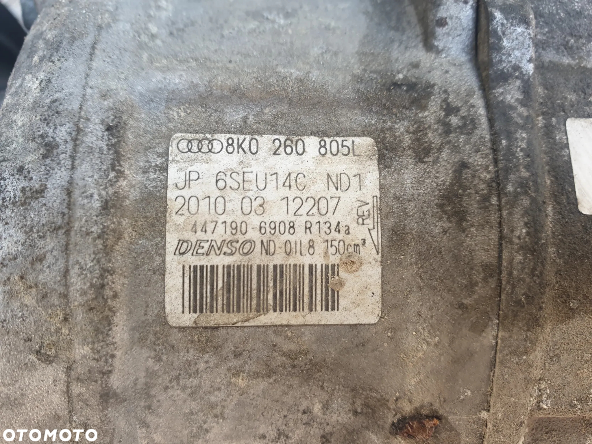 SPRĘŻARKA KLIMATYZACJI KOMPRESOR 8KO260805L AUDI Q5 A5 A8 A4 A6 C7  VW SKODA - 4