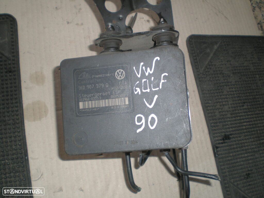 Abs 1K0907379Q 1K0614517M 06540827 VW GOLF 5 2005 1.9TDI 105CV 3P PRETO - 1