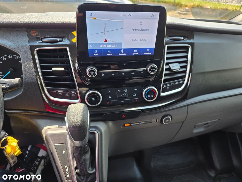 Ford CUSTOM SPORT 185PS Automat Skóra klima led hak ele fotele/szyba tempomat kamera - 19