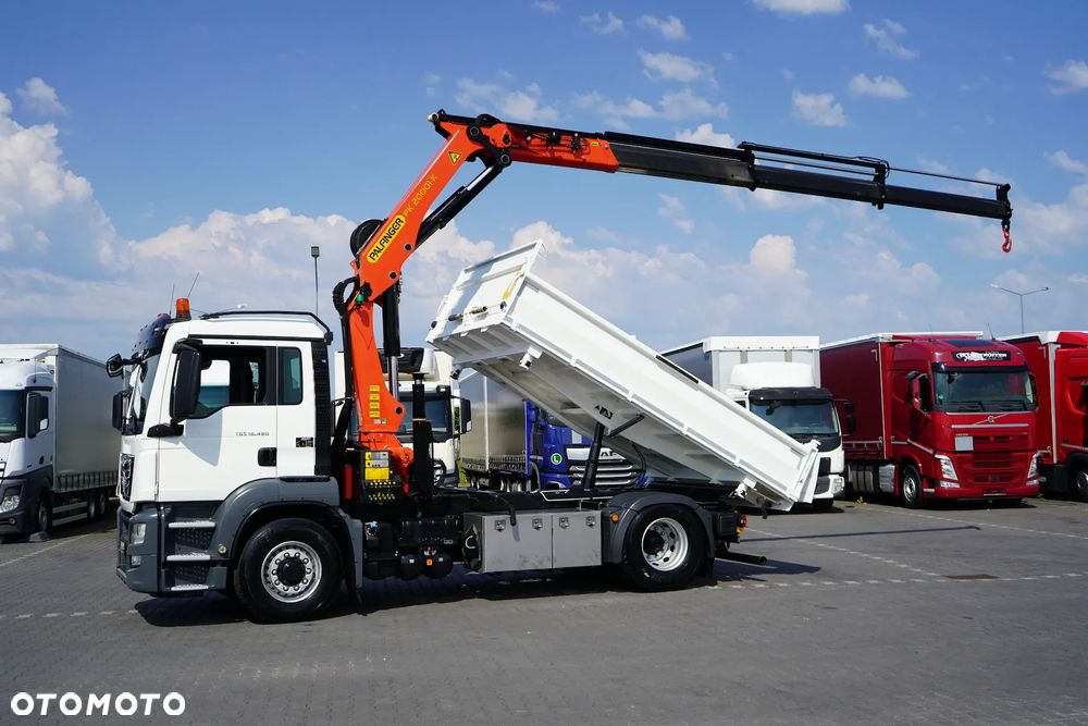 MAN TGS / 18.480 / E 6 / 4 X 4 / WYWROTKA + HDS / PALFINGER PK 20001 / PILOT - 3