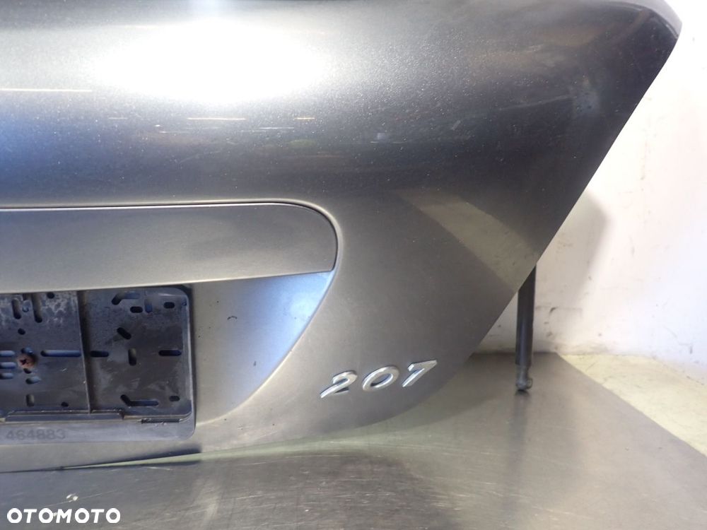 KLAPA TYŁ BAGAŻNIKA PEUGEOT 207 1.4 - 4