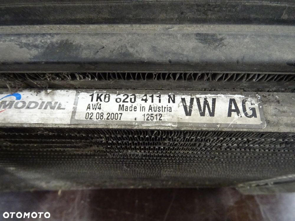VW GOLF V 1.9TDI CHŁODNICA KLIMATYZACJ WODY INTERCOOLER 1K0620411N - 7
