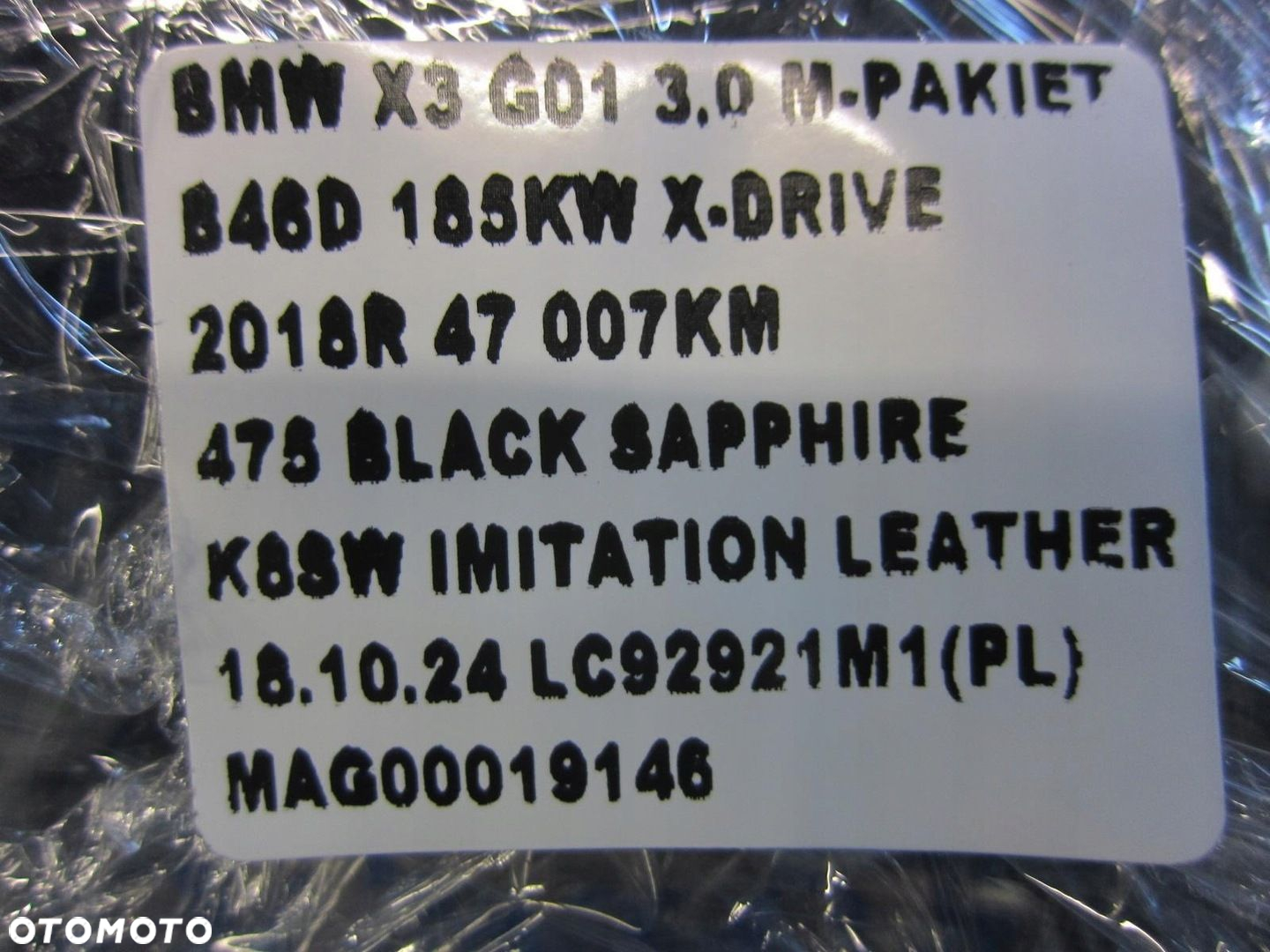 BMW X3 G01 G02 X4 MOCOWANIE BŁOTNIKA PRAWA STRONA 7475804 KPL 41357475804 - 12