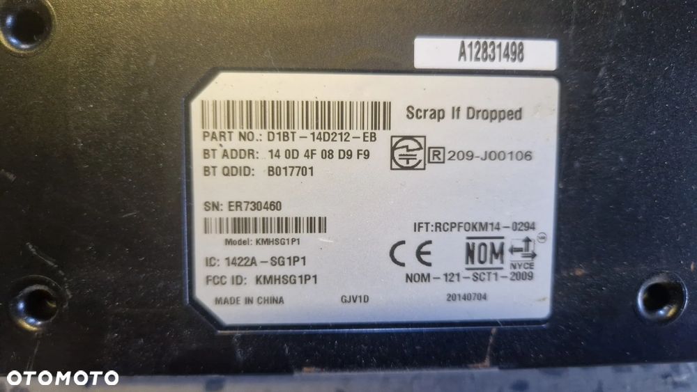 FORD CONNECT II MODUŁ BLUETOOTH D1BT-14D212-EB - 2
