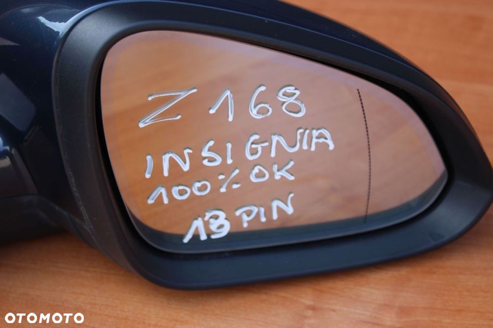 LUSTERKO ZEWNĘTRZNE PRAWE OPEL INSIGNIA A Z168 13 PIN PINÓW - 2