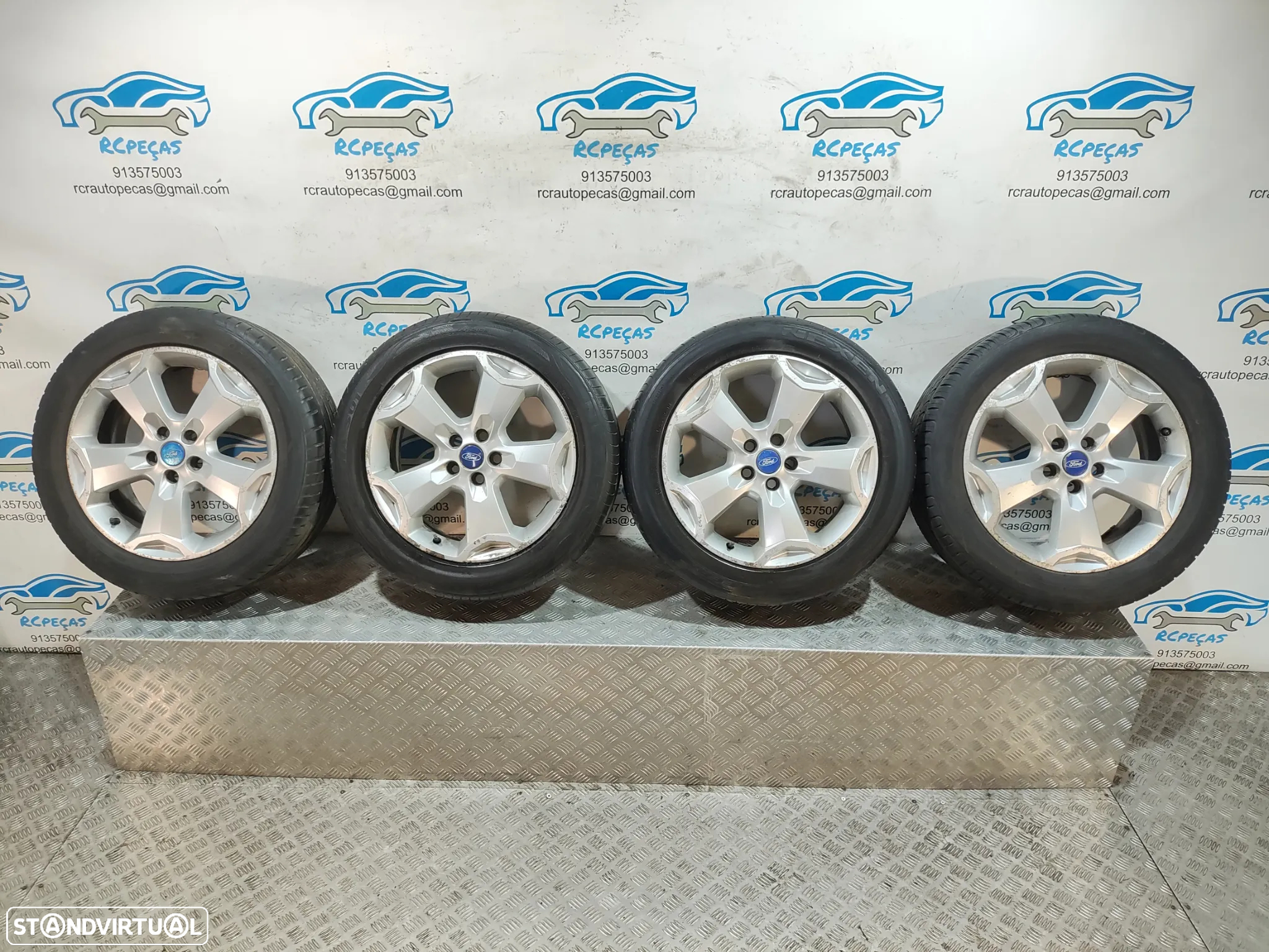 Conjunto Jantes 18 Originais Ford Kuga 1 Mk1 7,5J ET52,5 5x108 - 12