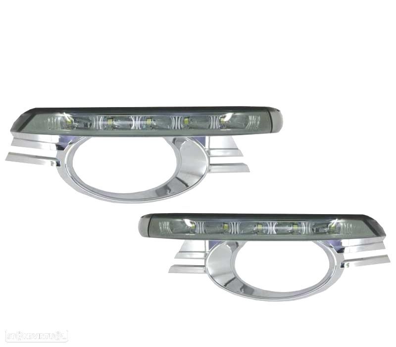 GRELHAS NEVOEIRO LUZ DIURNA LED MERCEDES C W204 07-10 ABS - 1