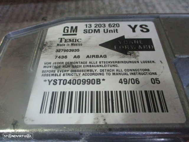 Modulo Airbag 13203620 OPEL MERIVA 2007 - 1
