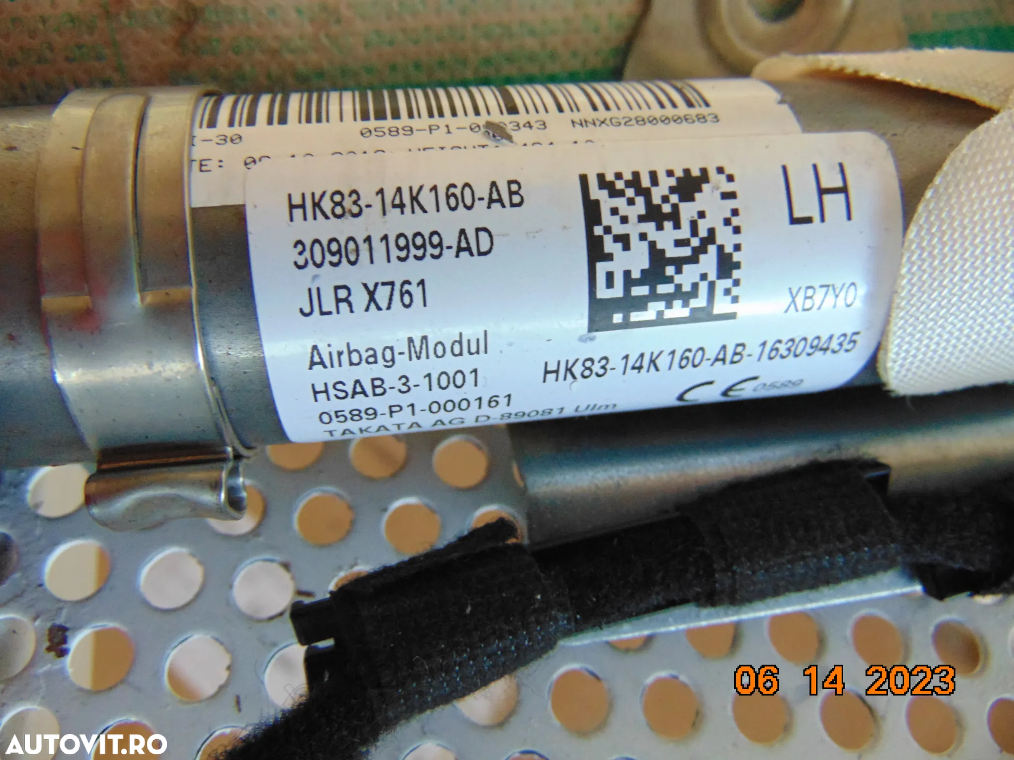 airbag cortina Jaguar F Pace Range rover Velar cortine laterale stanga dreapta velar f pace - 3