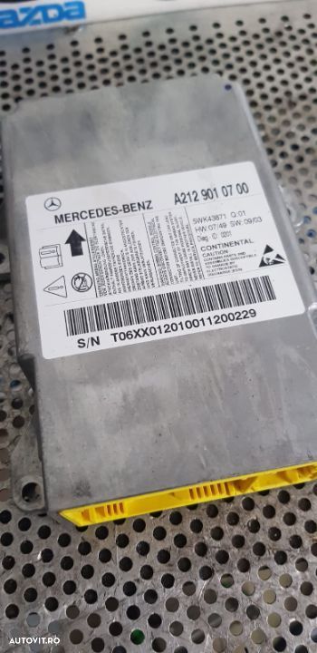 Calculator Modul Airbag Mercedes E Class W212 Cod A2129010700 - 4