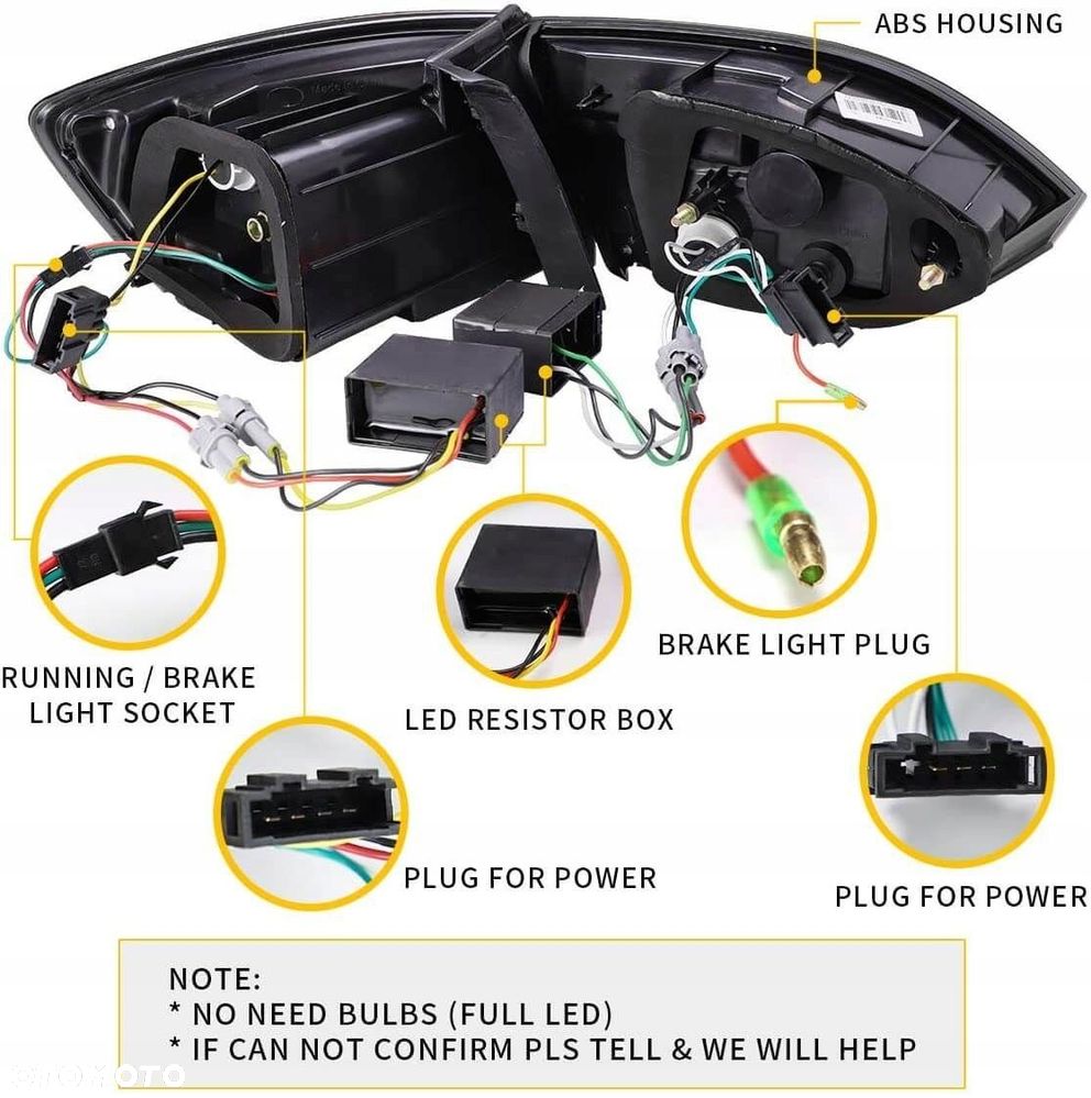 Lampy tyl ne kpl Vland Full LED Tuning Smoke VW Jetta VI 5c 6 2010-2014 - 12
