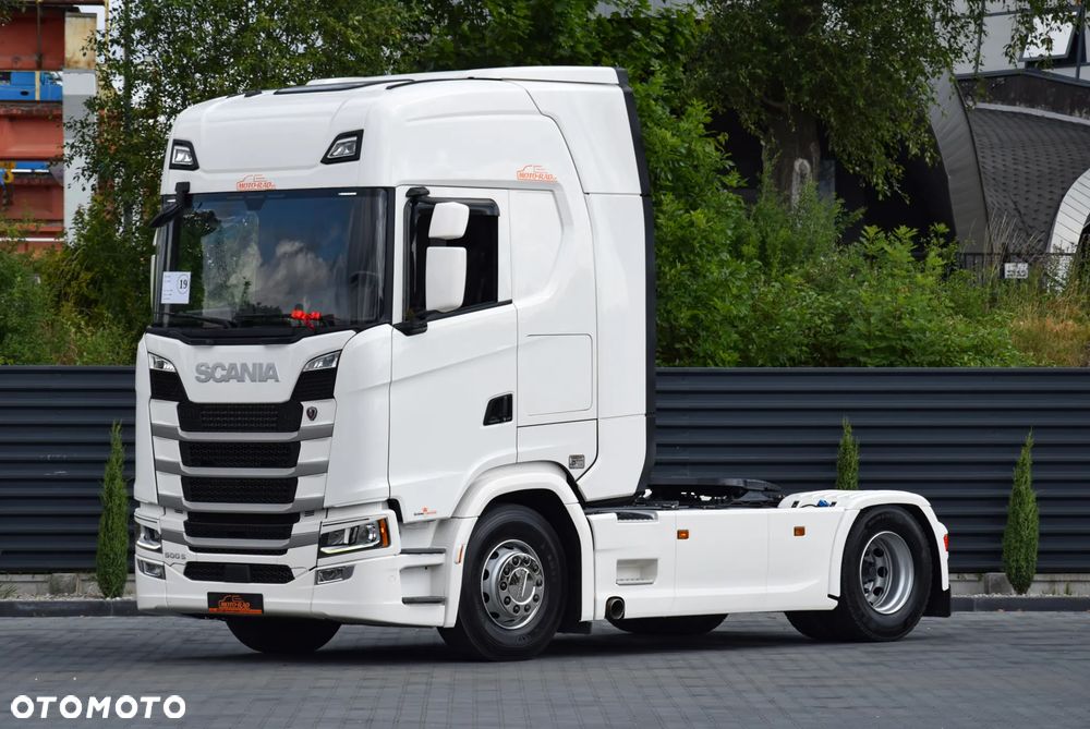 Scania 500S / FULL AIRMATIC / HYDRAULIKA / RETARDER / KLIMATYZACJA POSTOJOWA / ACC / KLIMA / 2 ZBIORNIKI PALIWA / FULL LEDY / FULL SPOILERY / SERWISOWANA / SPROWADZONA - 1