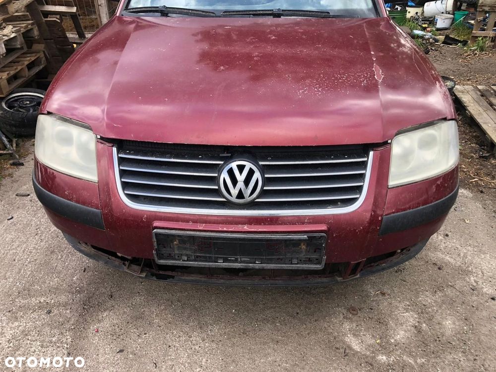 VW PASSAT B5 LIFT ZDERZAK PRZEDNI CZERWONY LB3Y - 1