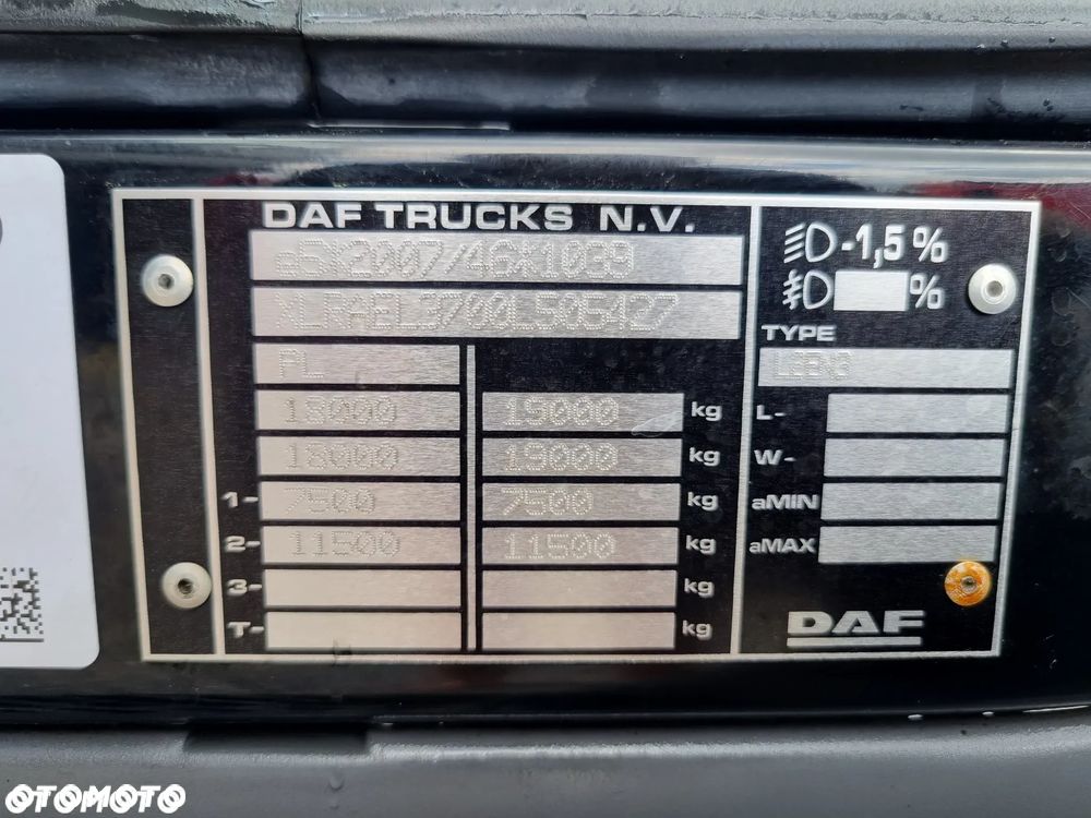 DAF LF 18.260‼️Skrzynia 20 palet‼️8.1 dł Firanka 2 strony‼️Tył drzwi I właściciel‼️ - 18