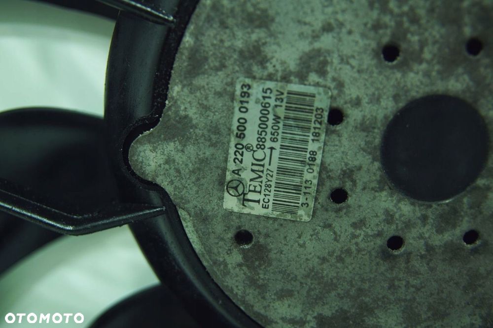 WENTYLATOR CHŁODNICY WODY A2205000193 MERCEDES CL W215 W220 - 7