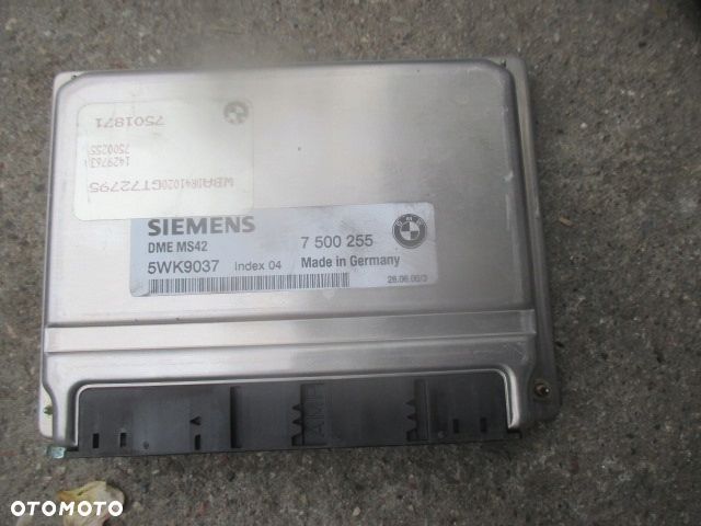 BMW 5 E39 523i zestaw startowy komputer 7500255 ews stacyjka KLUCZYK - 1