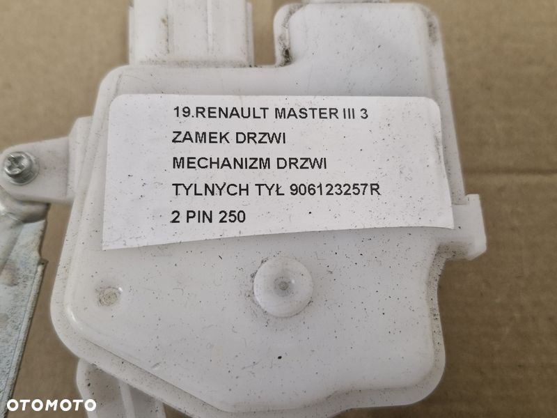 RENAULT MASTER III 3 ZAMEK DRZWI MECHANIZM DRZWI TYLNYCH TYŁ 906123257R 2 PIN - 3
