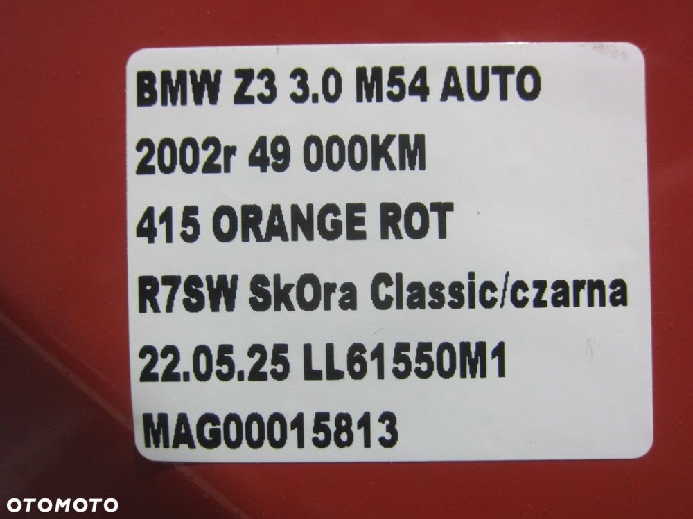 BMW E36 CABRIO Z3 3.0 M54 ZDERZAK TYLNY TYŁ 51120307541 USA PO LIFT - 16