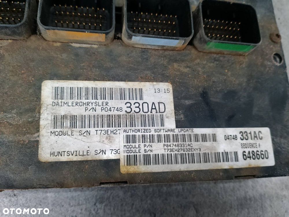 KOMPUTER, STEROWNIK CHRYSLER PACIFICA P04748330AD  P04748331AC 3.5 V6 - 2