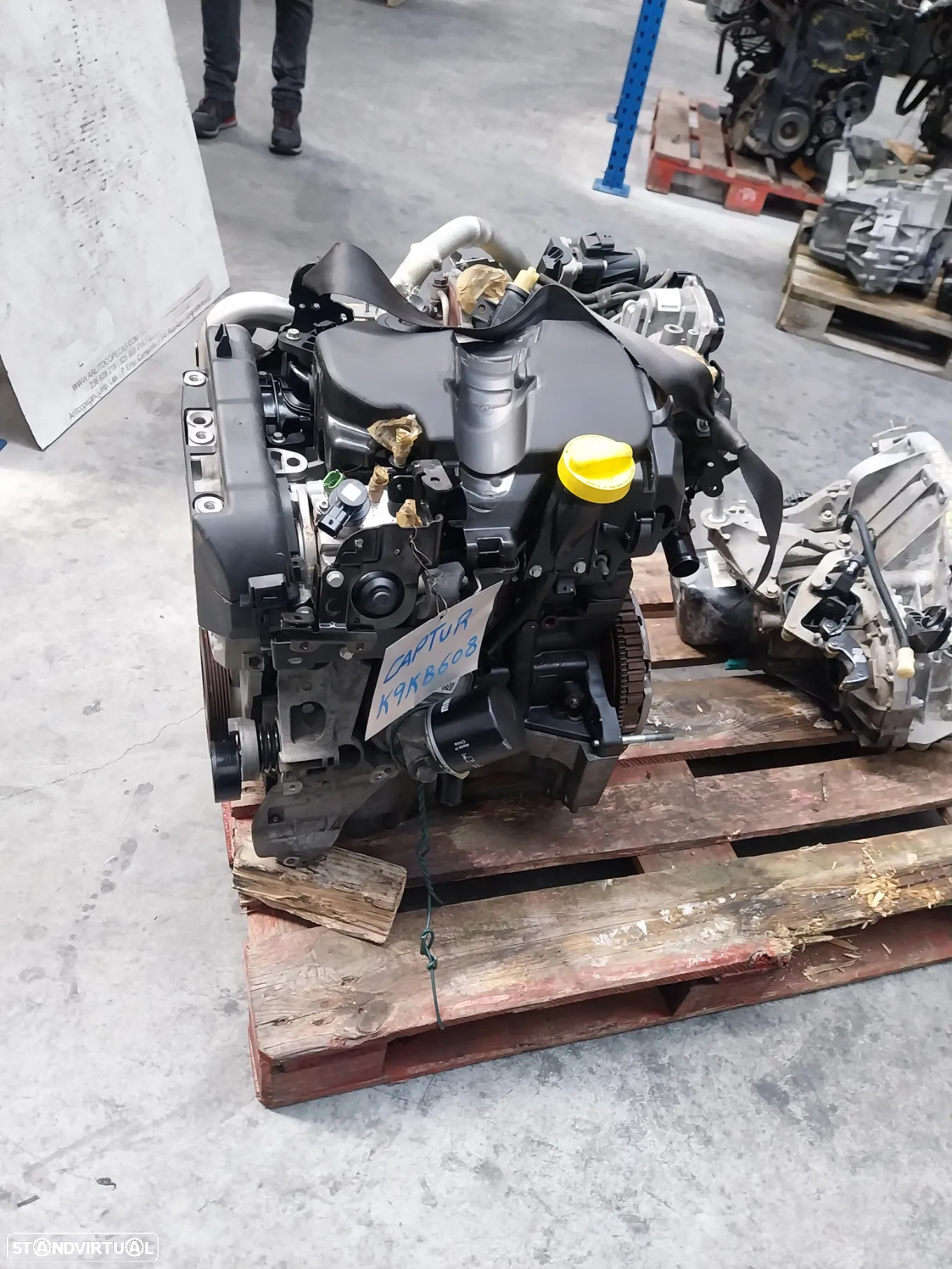 Motor Renault Captur 1.5 dci 2015 Ref: K9K B 608 - 7